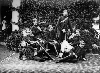 Britse Artillerie Officieren in India, c.1860-80